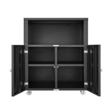 Home Office Printer Stand With Wheels And File Cabinet