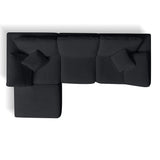 Cloud Sectional Couch, Convertible With Ottoman, 3 Seater Modular Design