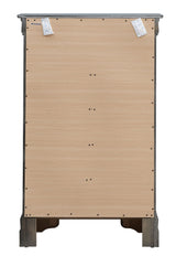 Sleek Transitional Chest - Metal Black