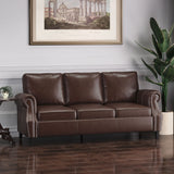 Contemporary 3 Seater Sofa With Nailhead Trim