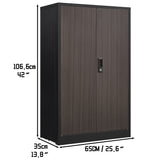 Metal Storage Cabinet With Locking Doors And Adjustable Shelf, Folding Filing Storage Cabinet, Folding Storage Locker Cabinet For Home Office, School, Garage