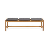Cambria - Rustic 3 Seater Bench - Teak