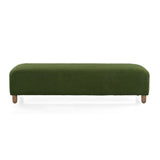 Contemporary Ottoman With Foam Cushion And Durable Upholstery