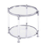 Contemporary Round Tempered Glass Table