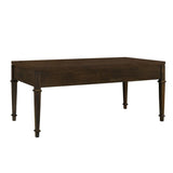 Fluted - 2 Drawer Coffee Table - Brown
