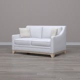 Loveseat With Casual Accent - Gray