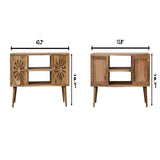 Rosalie - Media Unit - Beige Brown