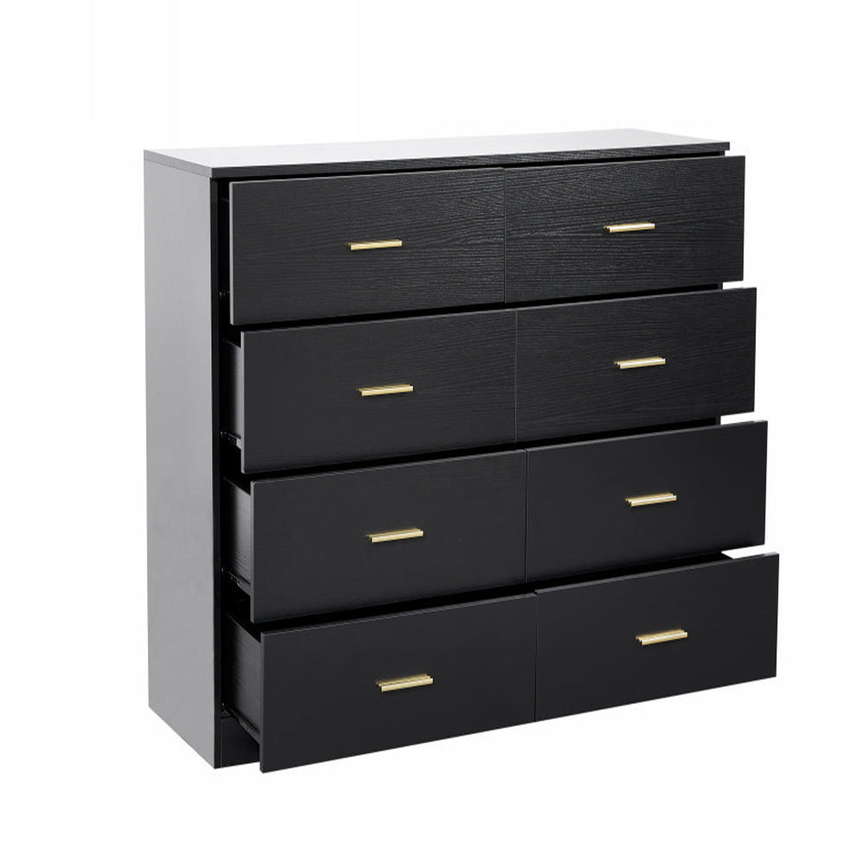 Modern Drawer Dresser For Bedroom, Ample Storage Wide Chest Of Drawers
