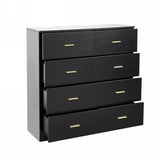Modern Drawer Dresser For Bedroom, Ample Storage Wide Chest Of Drawers