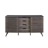 Contemporary Sliding Slat Door Sideboard