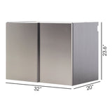 Nova Series - Wood Base Door Wall Mounted Garage Cabinet Soft Closing Water Resistant - Dark Gray