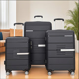 Hardshell Suitcase Double Spinner Wheels Luggage Sets, Lightweight With Tsa Lock, 3 Piece Set