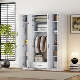 Contemporary 4 Door Wardrobe With 1 Drawer And Top Cabinet