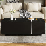 Extendable Coffee Table With 2 Hidden Storage Space And 2 Drawers For Living Room