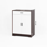 Freestanding Wooden Shoe Cabinet, 4 Tier Organizer With Drawer