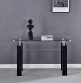 Clear Glass Top Side Table, Modern Design For Home