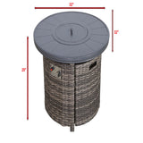 Outdoor Fire Pit Table With Lid