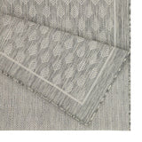 Sunshine - 5'3" X 7'3" Indoor, Outdoor Polypropylene Area Rug - Silver