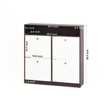 Modern Freestanding Shoe Storage Cabinet With 4 Flip Drawers