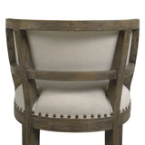 Paris - Farmhouse Counter Height Bar Stool With Backrest