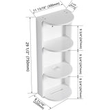 Bathroom Wall Mounted Storage Rack With Float Mounting Design