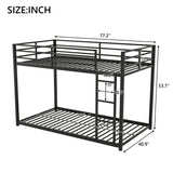 Metal Bunk Bed, Low Bunk Bed With Ladder