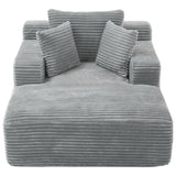 Modern Full Compressed Chaise Lounge Sofa Bed With Removable Pillows