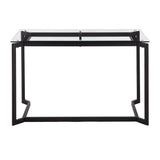 Masters - Modern Office Desk - Black / Clear