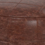 Connor - Handcrafted Round Pouf