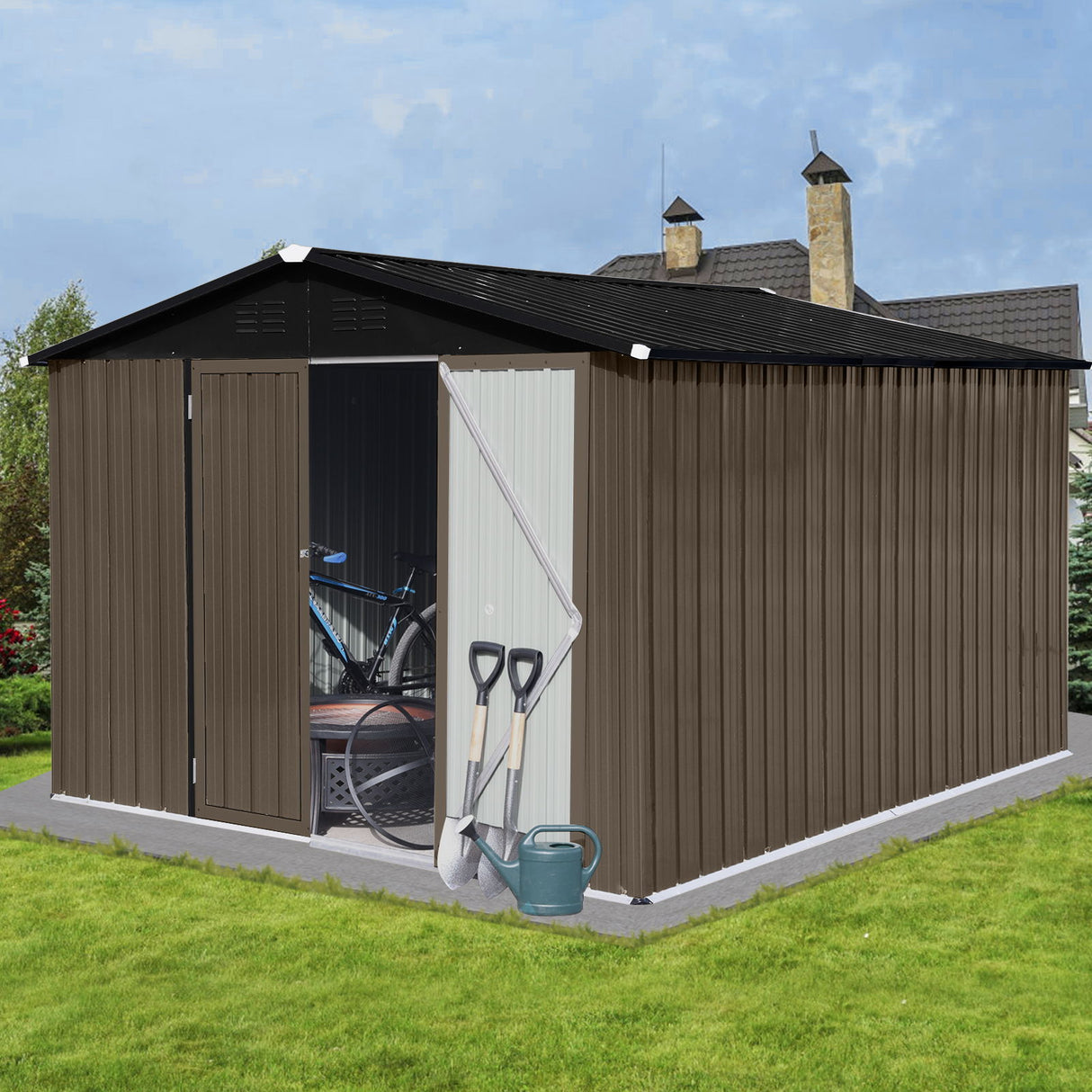 10' x 8' Garden Sheds Outdoor Storage Sheds