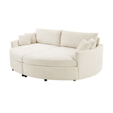 Oversized Double Chaise Lounge Sofa With USB Ports