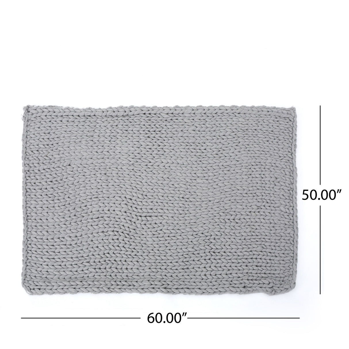 Cozy Knitted Acrylic Throw Blanket With Double Sided Design