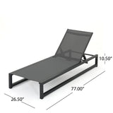 Chaise Lounge With 5 Reclining Positions, Outdoor Patio Lounge Chairs