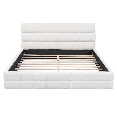 Upholstered Platform Bed With Headboard