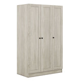 3 Door Shutter Wardrobe With Shelves