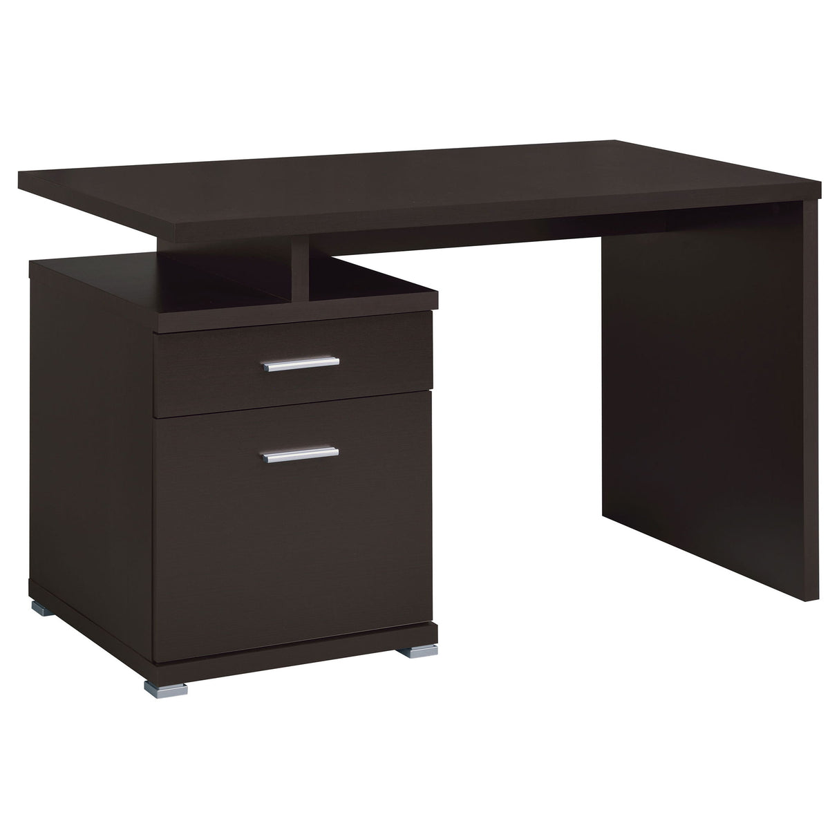 Contemporary Sleek Office Desk With 2 Drawers