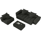 Modern Oversized Diy Combination Modular Sectional Sofa With Pillows