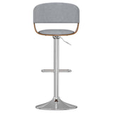 Lowell - Adjustable Swivel Bar Stool - Stone Gray