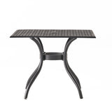 Arch Mesh Dining Table With Lightweight Frame - Black