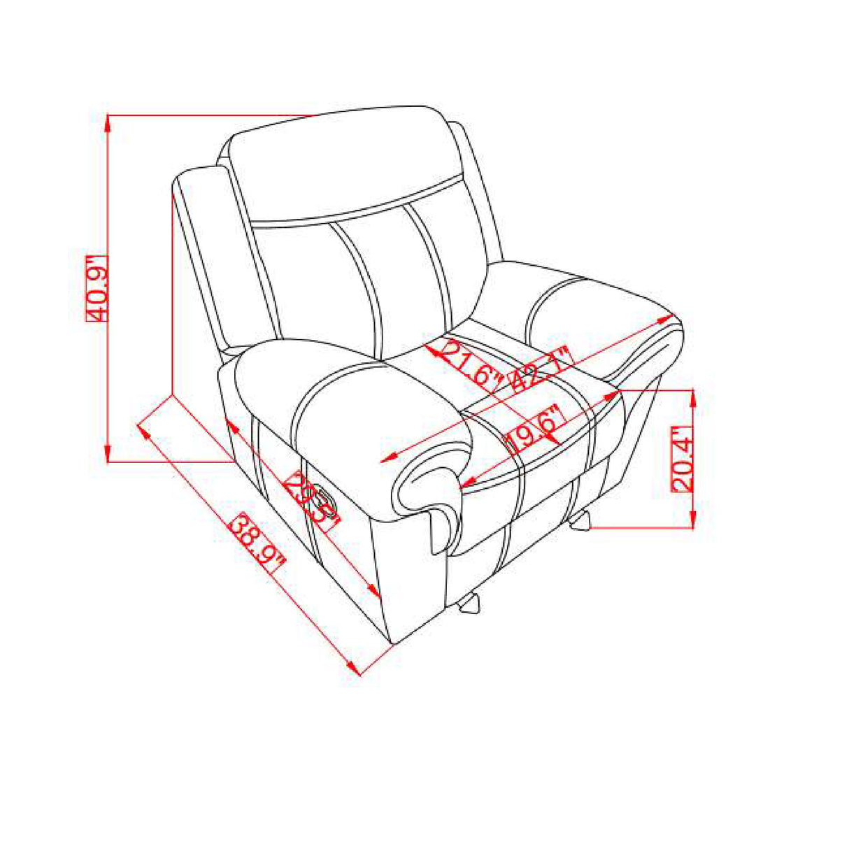 Jimny - Domino Power Recliner