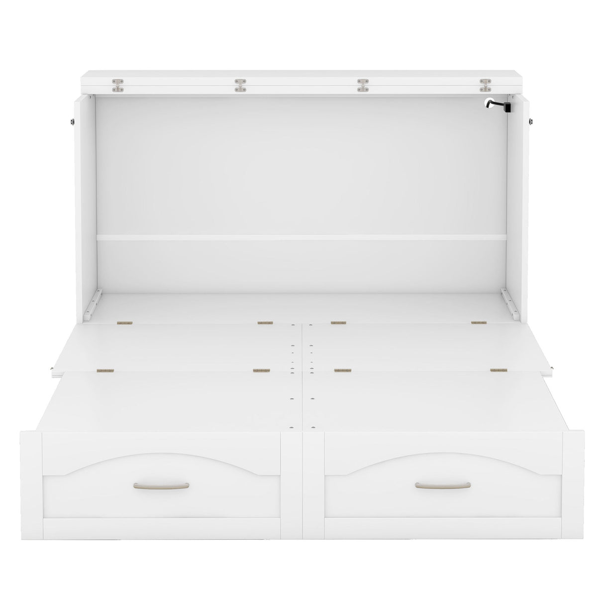 Murphy Wall Bed With Drawer And A Set Of Sockets & USB Ports, Pulley Structure Design