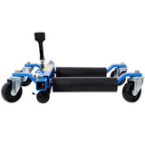 Hydraulic Car Wheel Dolly (Set of 2) With Foot Pedal Lift, 1, 500Lbs Capacity - Black / Blue