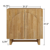2 Door Cabinet, Suitable For Bedroom - Natural