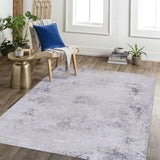 Maval - Abstract Washable Area Rug