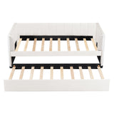 Upholstered Daybed With Ergonomic Design Backrest