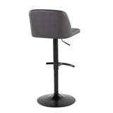 Toriano - Contemporary Adjustable Bar Stool With Rounded T Footrest (Set of 2)