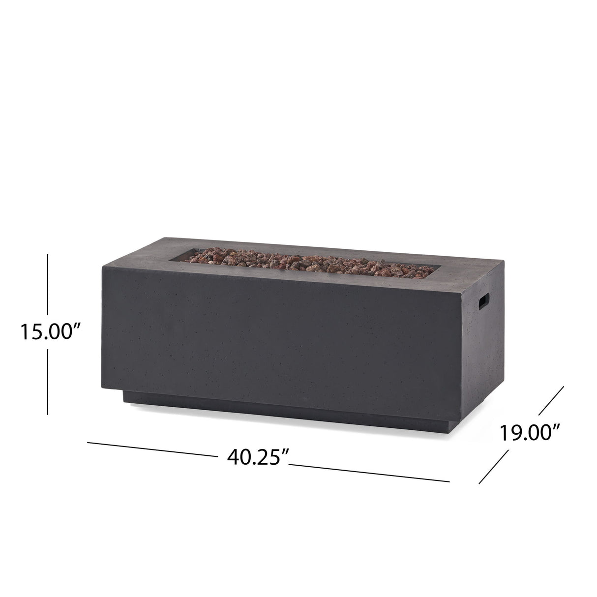 Contemporary Outdoor 40,000 Btu Propane Fire Pit