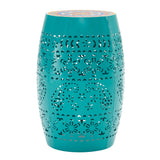 Ruby - Boho Mosaic Side Table With Ceramic Tile Top