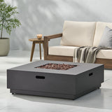 Modern Square Fire Pit With 50,000 Btu