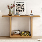 Console Table With Curved Corners And U Base Design